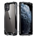 RJUST-FUZ12PMININOIR - Coque iPhone 12 Mini R-Just Fuzion bumper noir et dos transparent