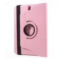 ROTATETABS397ROSE - Etui aspect cuir rose support rotatif pour Samsung Galaxy Tab-S3 9,7 Pouces