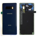 SAMFACEARN950BLEU - Dos origine Samsung Galaxy Note 8 en verre coloris bleu