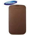 POUCHSSAM3MARRON - Samsung EFC-1G6LCECSTD Etui cuir Samsung Galaxy S3 i9300 Marron