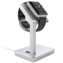 SATECHI-ST-AWSS - Stand support de charge Satechi aluminium gris pour Apple Watch toutes versions