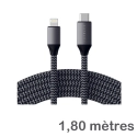 Câble Satechi 180cm USB-C vers lightning pour iPhone et iPad Lightning