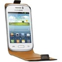 SWFLIPGALAXYFAME - Etui Flip à rabat cuir noir Samsung Galaxy Fame S6810 SCP10109