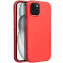 SILI-IP15PECHE - Coque souple iPhone 15 en silicone coloris pêche mat 