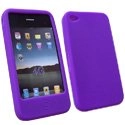 HSILI-IPHONE4-VIO - Housse silicone violet pour iPhone 4