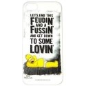 SIMPSON-COVIP5FEUNDIN - Coque Simpsons officielle Omer Feudin Fussin Lovin pour iPhone SE et 5S