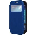 FOLIOVIEWS4BLEU - Etui Slim Folio View articulé bleu stand pour Samsung Galaxy S4 i9500