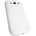 SLINE-I9300BLANC - Housse S-Line Blanc pour Samsung Galaxy S3 i9300