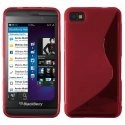 SLINE-Z10ROUGE - Coque souple S-Line pour Blackberry Z10 coloris rouge