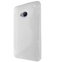 SLINEBLANCHTCONE - Coque S-Line blanche pour HTC One M7