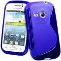 SLINEBLEUS6310 - Coque Housse S-Line bleue Galaxy Young S6310 Samsung