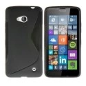 SLINENOIRLUMIA550 - Housse Coque souple Gel type S-Line noire Microsoft Lumia 550
