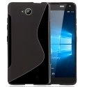 SLINENOIRLUMIA650 - Housse Coque souple en Gel S-Line noire pour Microsoft Lumia 650