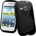 SLINENOIRS6310 - Coque Housse S-Line noire Galaxy Young S6310 Samsung