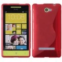 SLINEROUGE8S - Coque S-Line rouge pour HTC Windows Phone 8S