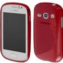 SLINEROUGES6810 - Coque Housse S-Line rouge Galaxy Fame S6810 Samsung