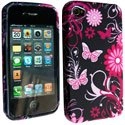 SOFTY03-IP4 - Housse SoftyGel Flower pour iPhone 4