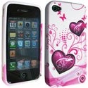 SOFTY04-IP4 - Housse SoftyGel Flower pour iPhone 4