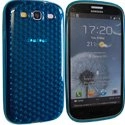 SOFTYDIAM-I9300BLEU - Housse Softygel Diamond Bleue Galaxy S3 i9300