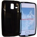 SOFTYGLOSS-S7250 - Housse Softygel noire glossy Samsung Wave M S7250