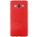 SOFTYMETALA3ROUGE - Housse gel effet métallisé pour Samsung Galaxy A3 coloris rouge