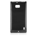 SOFTYMETALUM930NOIR - Coque souple en gel effet métallisé pour Lumia 930 coloris Noir