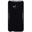 SOFTYNOIRONE - Housse Softygel noire glossy HTC One M7