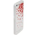 STCCOVBLINROSEIP5BLA - Coque rigide collection Bling roses rouges sur fond blanc pour iPhone 5 et 5S