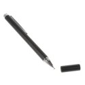 STYLCAPAPRECISNOIR - Stylet Noir de précision pour Apple iPhone iPad et tablettes tactiles