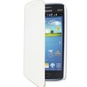 SWFOLIOBLANCCORE - Etui folio à rabat en cuir Blanc Samsung Galaxy Core i8260