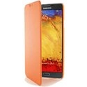 SWFOLIONOTE3ORANGE - Etui folio à rabat en cuir grainé orange pour Samsung Galaxy Note 3