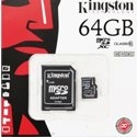 TF64GKING - Carte mémoire Kingston MicroSDXC 64 Go Classe 10 avec adaptateur SD