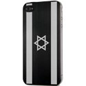 TOPALU-IP4ISRAEL - Plaque arrière repositionnable drapeau Israël pour iPhone 4 et 4S