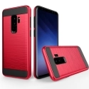TOUGHARMOR-S9PLUSROUGE - Coque renforcée Galaxy S9 Plus hybride antichoc coloris rouge
