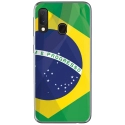 TPU0A40DRAPBRESIL - Coque souple pour Samsung Galaxy A40 avec impression Motifs drapeau du Brésil