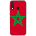 TPU0A40DRAPMAROC - Coque souple pour Samsung Galaxy A40 avec impression Motifs drapeau du Maroc