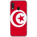 TPU0A40DRAPTUNISIE - Coque souple pour Samsung Galaxy A40 avec impression Motifs drapeau de la Tunisie