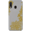 TPU0A40LACEGOLD - Coque souple pour Samsung Galaxy A40 avec impression Motifs Lace gold