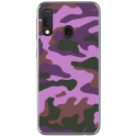TPU0A40MILITAIREROSE - Coque souple pour Samsung Galaxy A40 avec impression Motifs Camouflage militaire rose