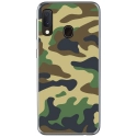 TPU0A40MILITAIREVERT - Coque souple pour Samsung Galaxy A40 avec impression Motifs Camouflage militaire vert