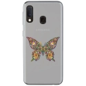 TPU0A40PAPILLONSEUL - Coque souple pour Samsung Galaxy A40 avec impression Motifs papillon psychédélique
