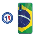 TPU0A50DRAPBRESIL - Coque souple pour Samsung Galaxy A50 avec impression Motifs drapeau du Brésil