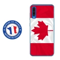 TPU0A50DRAPCANADA - Coque souple pour Samsung Galaxy A50 avec impression Motifs drapeau du Canada