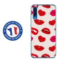 TPU0A50LIPS - Coque souple pour Samsung Galaxy A50 avec impression Motifs lèvres et coeurs rouges