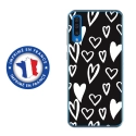TPU0A50LOVE2 - Coque souple pour Samsung Galaxy A50 avec impression Motifs Love coeur 2