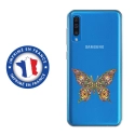 TPU0A50PAPILLONSEUL - Coque souple pour Samsung Galaxy A50 avec impression Motifs papillon psychédélique