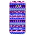 TPU0A52017AZTEQUEBLEUVIO - Coque souple pour Samsung Galaxy A5-2017 SM-A520F avec impression Motifs aztèque bleu et violet