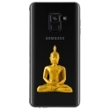 TPU0A8PLUS18BOUDDHAOR - Coque souple pour Samsung Galaxy A8-Plus 2018 avec impression Motifs bouddha or