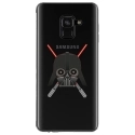 TPU0A8PLUS18DARKVA - Coque souple pour Samsung Galaxy A8-Plus 2018 avec impression Motifs Dark et sabres lasers