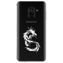 TPU0A8PLUS18DRAGONTRIBAL - Coque souple pour Samsung Galaxy A8-Plus 2018 avec impression Motifs dragon tribal